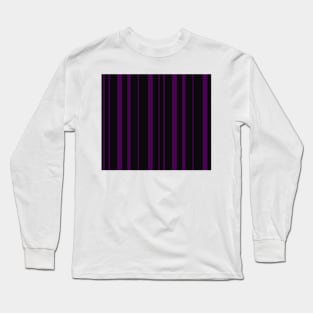 Deep purple Pinstripe Long Sleeve T-Shirt